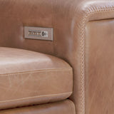 Leilani Brown Leather 5 Piece Sectional