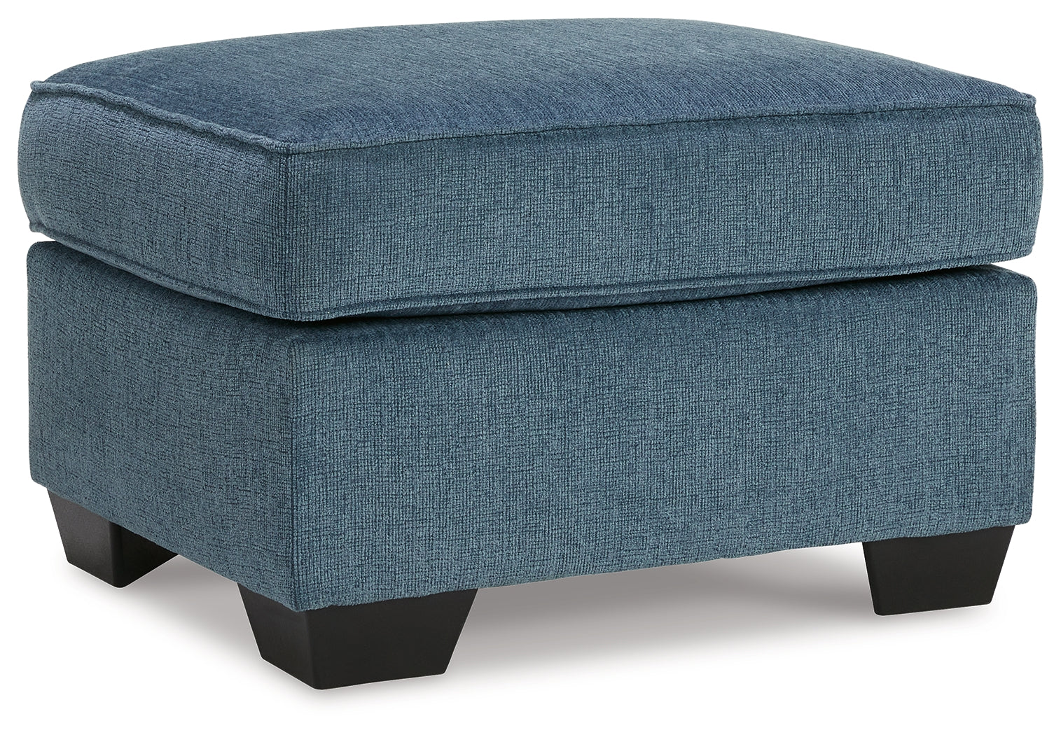 Ashley Furniture - CASHTON BLUE OTTOMAN - Fabric - Ottomans
