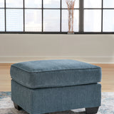 Ashley Furniture - CASHTON BLUE OTTOMAN - Fabric - Ottomans - Additional View 1
