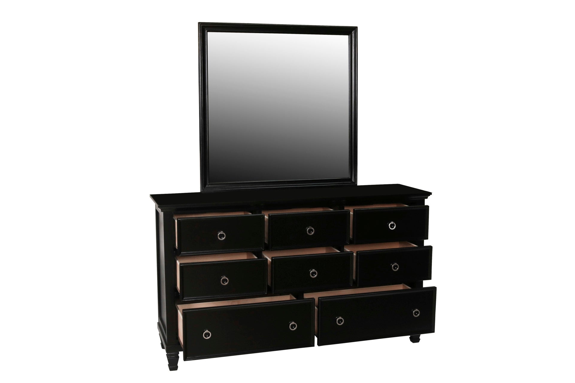 New Classic - Tamarack Dresser - Black - Wood - Dresser & Mirror - Additional View 2
