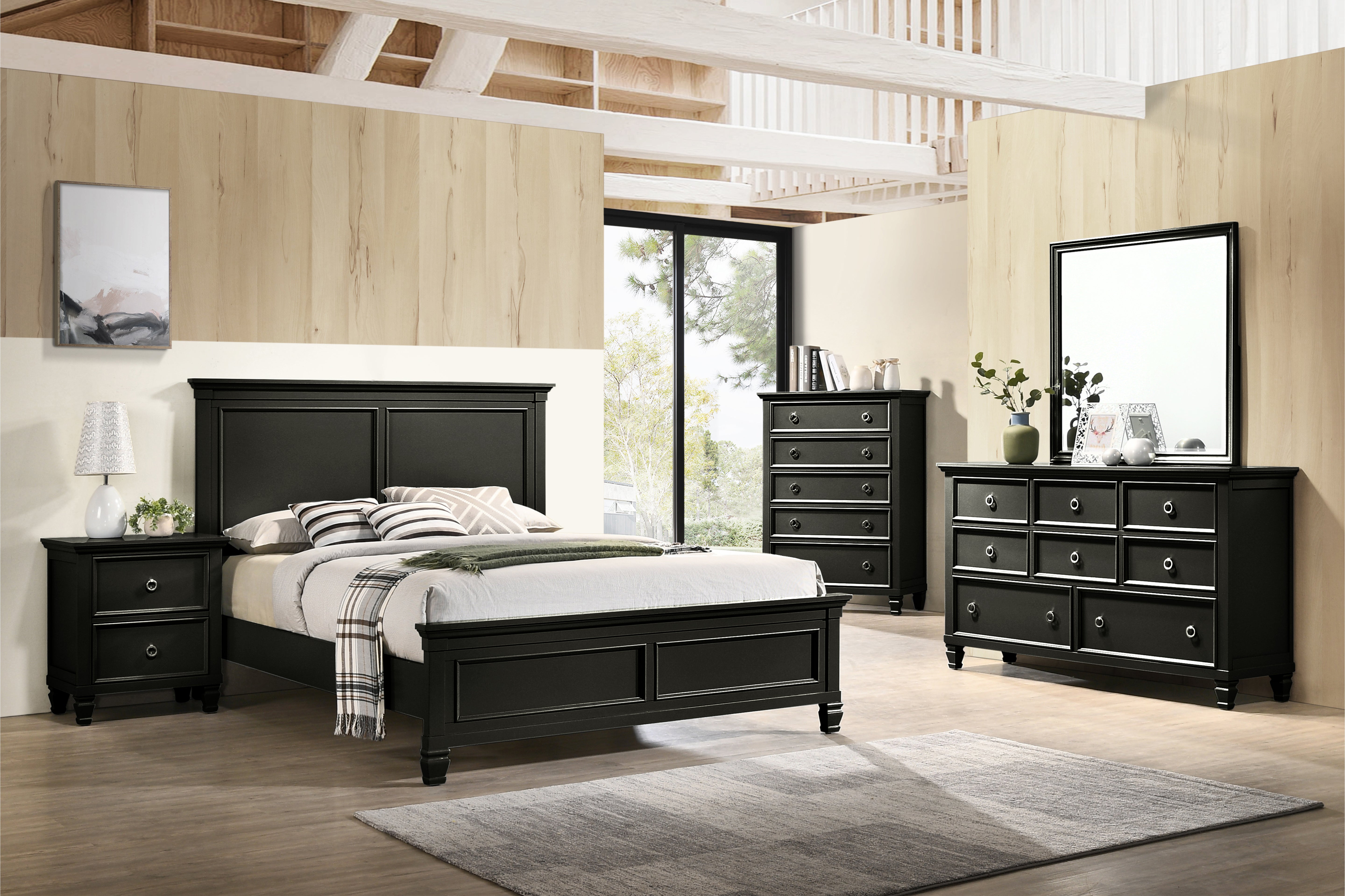 New Classic - Tamarack Dresser - Black - Wood - Dresser & Mirror - Additional View 5