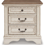 Ashley Furniture - Realyn Three Drawer Night Stand - White Wood - Nightstands - Additional View 2