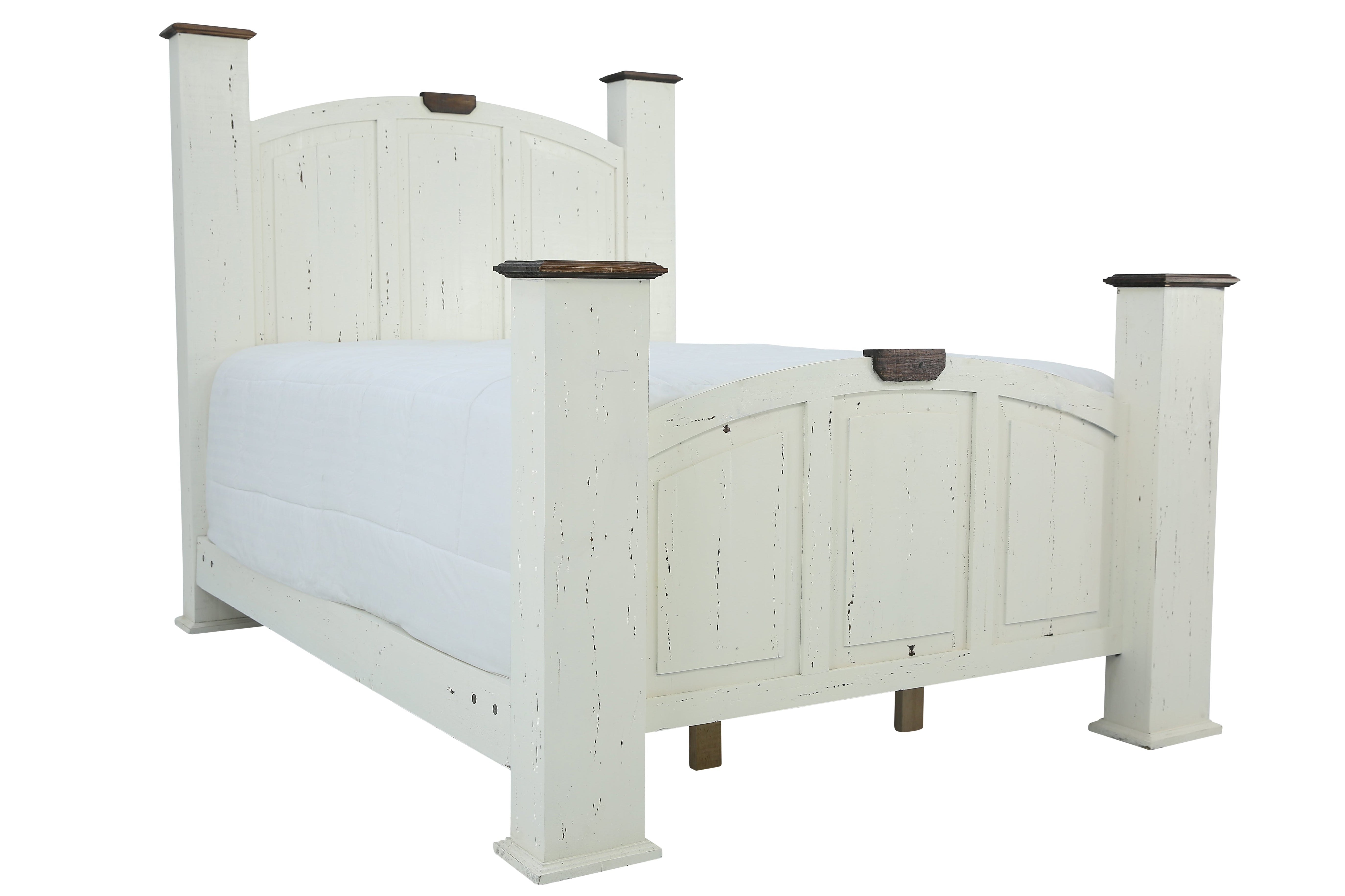 Mansion Queen Bed - Aged White - Additional View 2