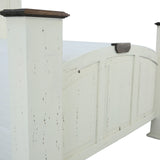 Mansion Queen Bed - Aged White - Additional View 4