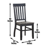 Steve Silver Furniture - Raven Noir 5 Piece Dining Set - Dark Brown|Black Wood - Dining Room Sets - Additional View 1