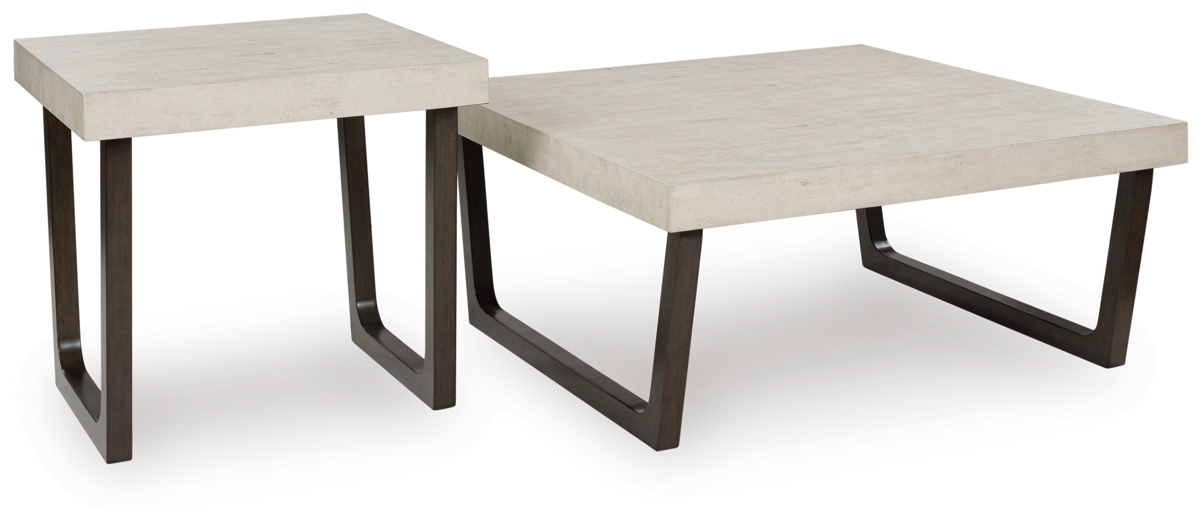 Ashley Furniture - WESTENFORT 2 PACK OCCASIONAL TABLES - Gray Wood - Tables
