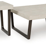 Ashley Furniture - WESTENFORT 2 PACK OCCASIONAL TABLES - Gray Wood - Tables