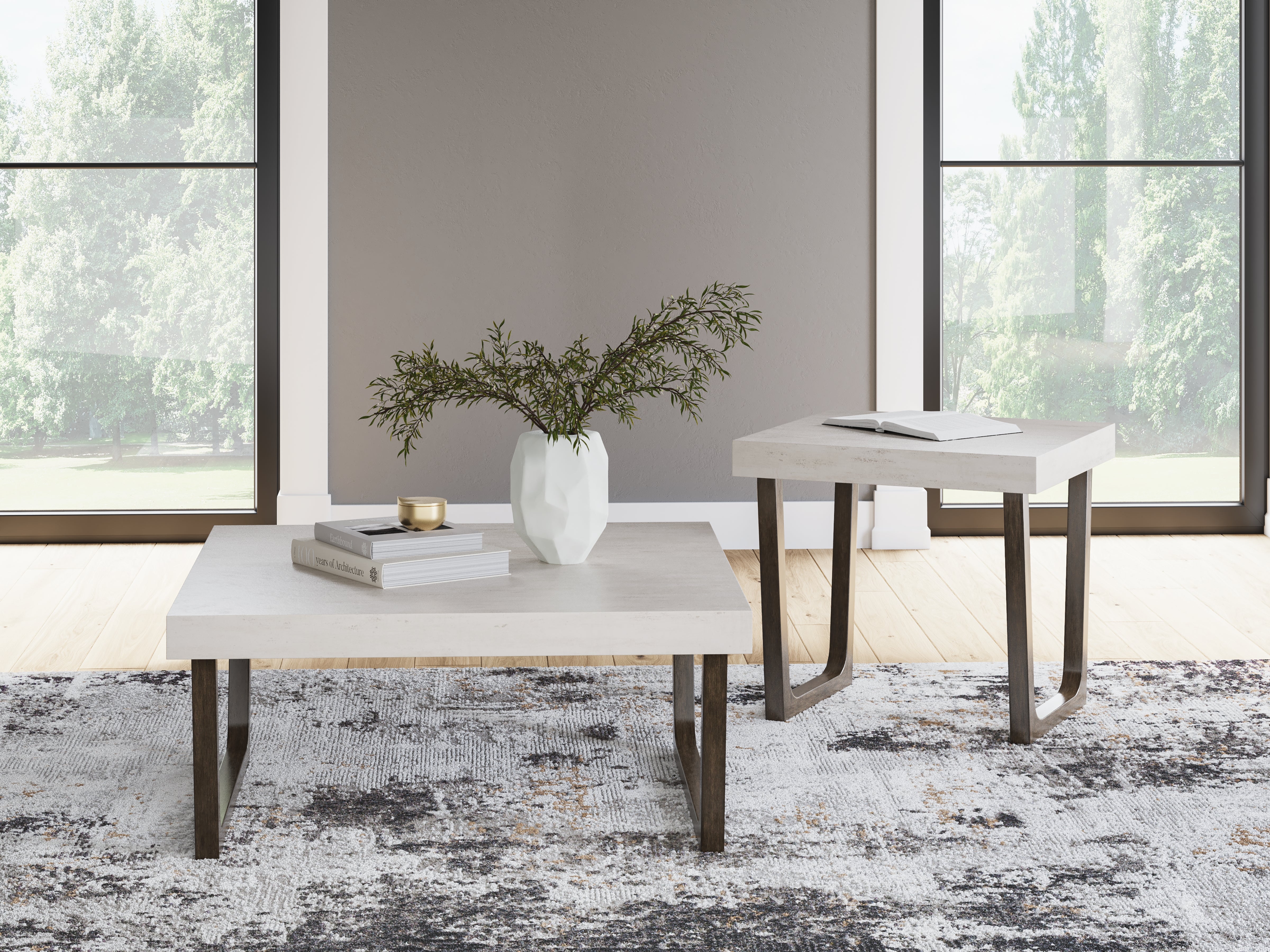 Ashley Furniture - WESTENFORT 2 PACK OCCASIONAL TABLES - Gray Wood - Tables - Additional View 1