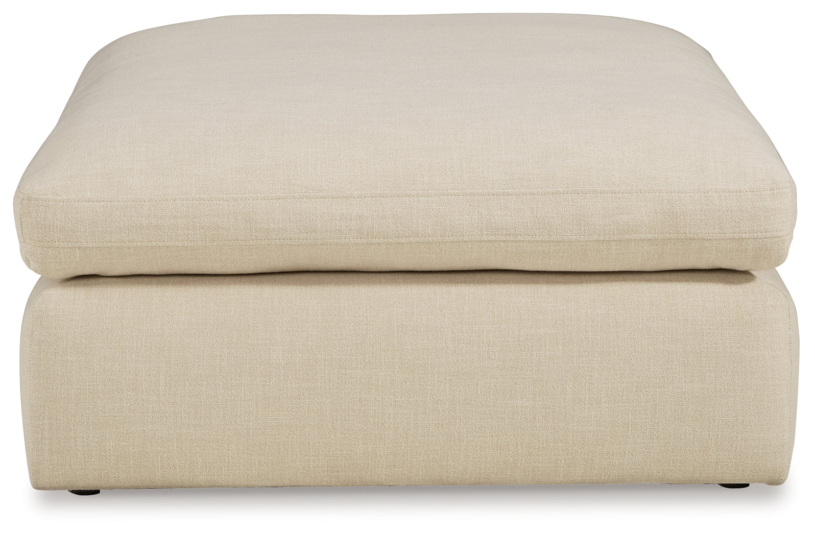 Ashley Furniture - ELYZA LINEN OVERSIZED OTTOMAN - Beige Fabric - Ottomans - Additional View 2