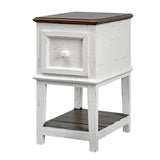 SAUL WHITE/TOBACCO ACCENT TABLE - Additional View 1