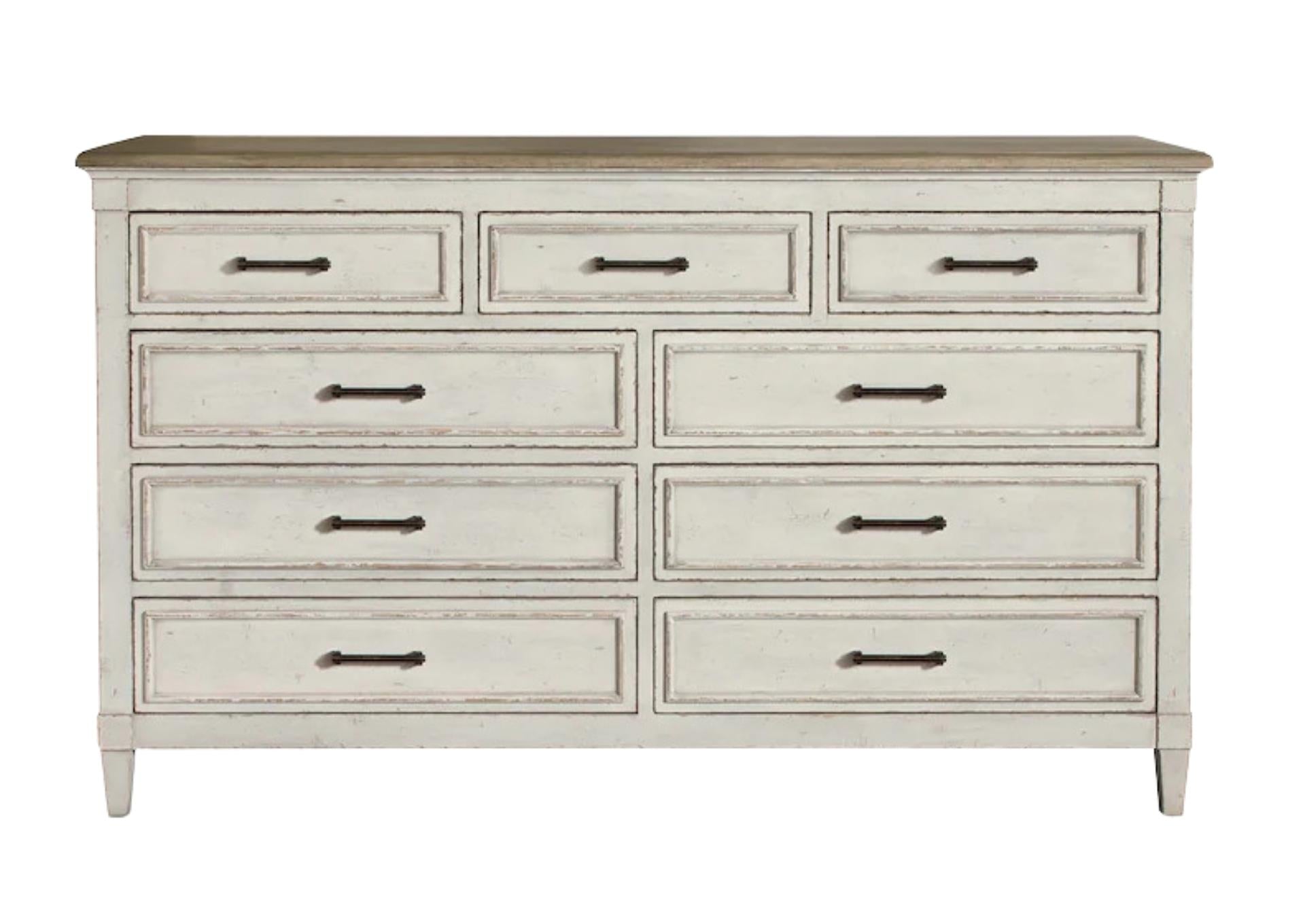 BELLA COTTAGE WOOD TOP DRESSER