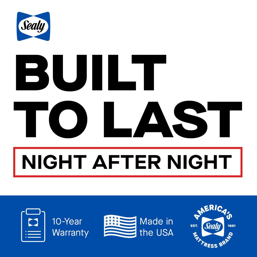 Tempur Sealy - MEDINA II MEDIUM HYBRID QUEEN MATTRESS - Light Blue|Blue Fabric - Mattresses - Additional View 10