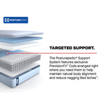 Tempur Sealy - MEDINA II MEDIUM HYBRID QUEEN MATTRESS - Light Blue|Blue Fabric - Mattresses - Additional View 12