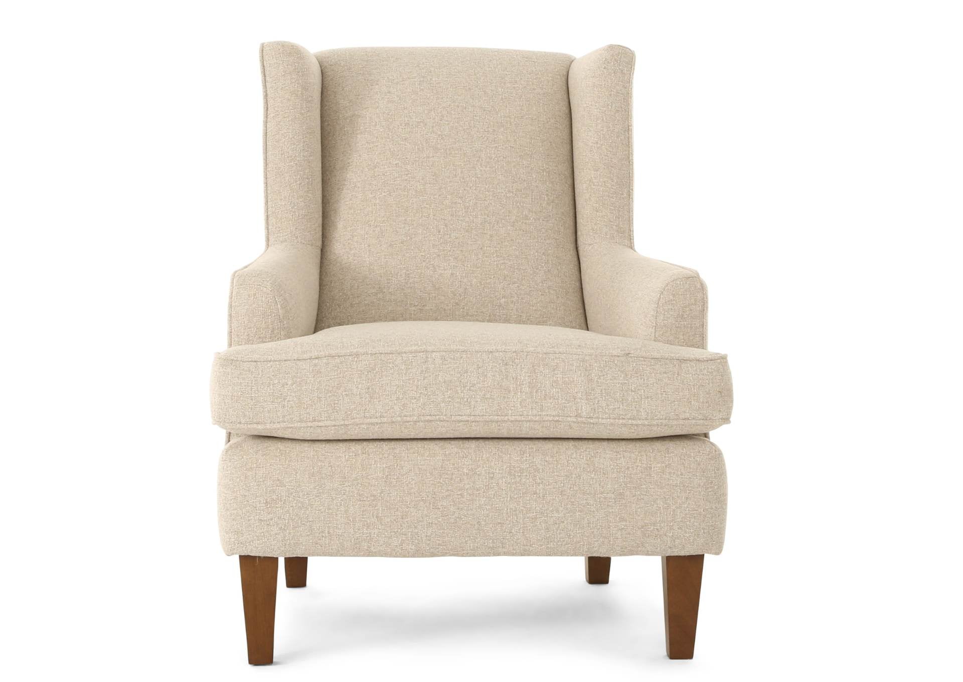 Sterling Modern Wingback Chair - Buff