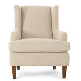 Sterling Modern Wingback Chair - Buff