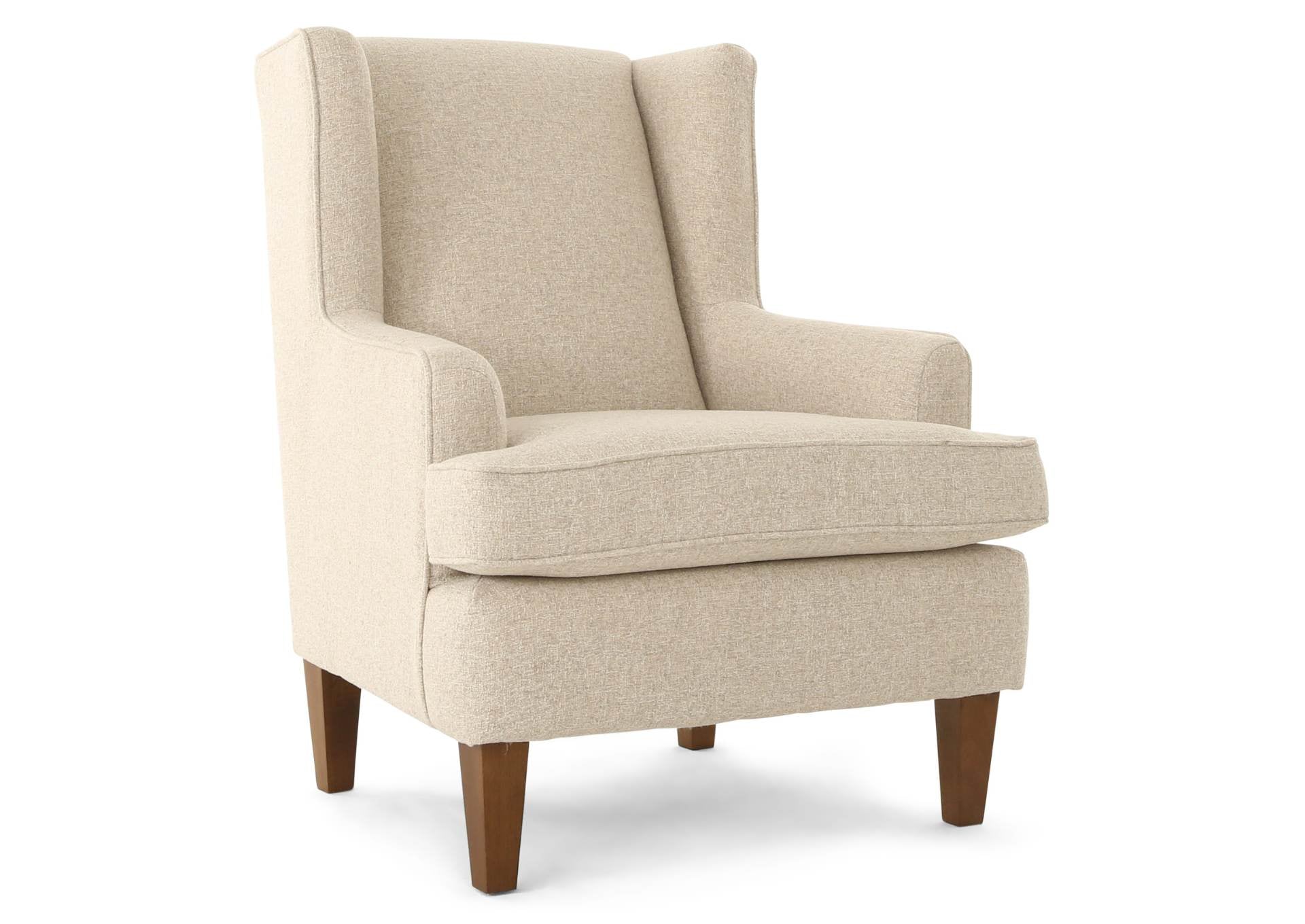 Sterling Modern Wingback Chair - Buff - Additional View 1