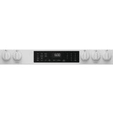 GE 30" Slide-In Front-Control Convection Gas Range With No Preheat Air Fry And Easywash Oven Tray - White - Ranges - Additional View 4