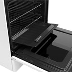 GE 30" Slide-In Front-Control Convection Gas Range With No Preheat Air Fry And Easywash Oven Tray - White - Ranges - Additional View 7