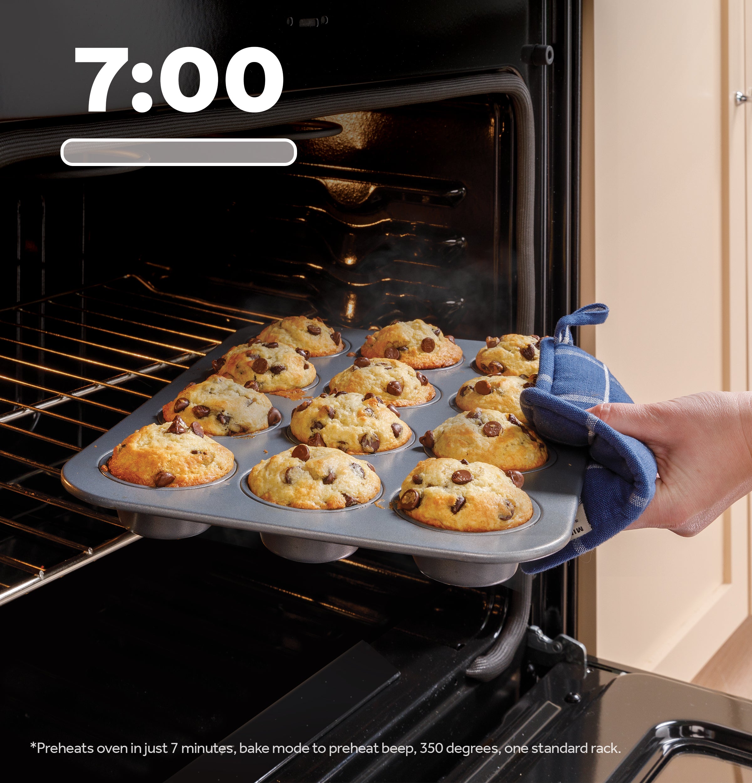GE 30" Slide-In Front-Control Convection Gas Range With No Preheat Air Fry And Easywash Oven Tray - White - Ranges - Additional View 19