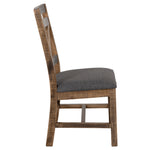 International Furniture Direct - LOFT BROWN CHAIR - Dark Brown|Dark Gray Wood|Fabric - Chairs - Additional View 2