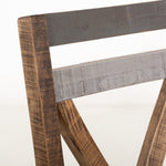 International Furniture Direct - LOFT BROWN CHAIR - Dark Brown|Dark Gray Wood|Fabric - Chairs - Additional View 4