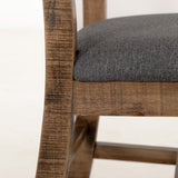 International Furniture Direct - LOFT BROWN CHAIR - Dark Brown|Dark Gray Wood|Fabric - Chairs - Additional View 5