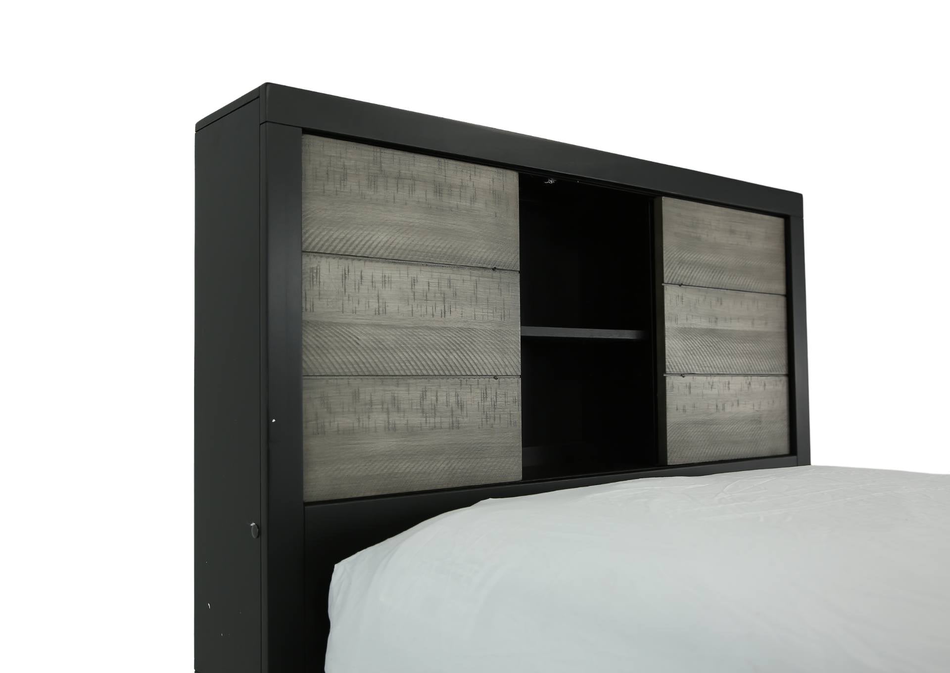 Daughtrey Black Twin Bookcase Bed - Additional View 2