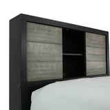 Daughtrey Black Twin Bookcase Bed - Additional View 2