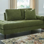 Ashley Furniture - Bixler Raf Chaise - Olive - Green Fabric - Chaises - Additional View 1