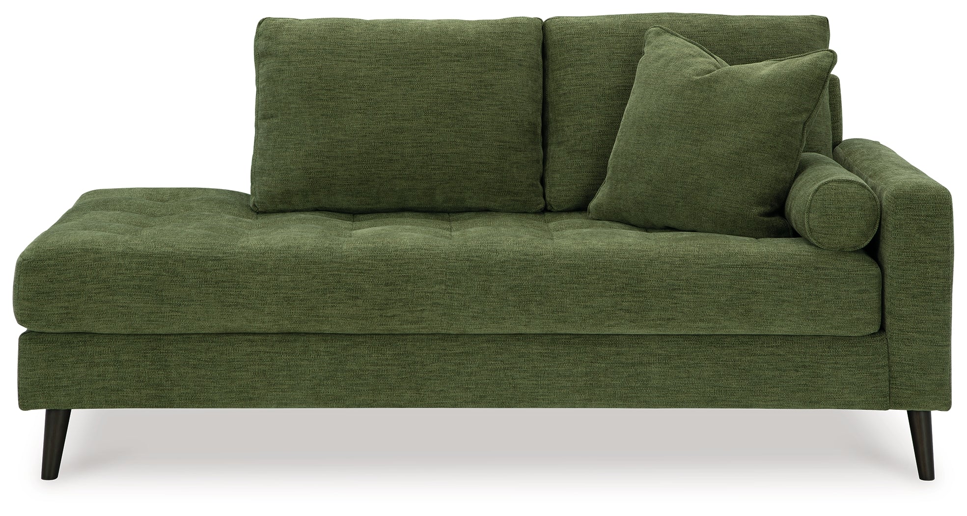 Ashley Furniture - Bixler Raf Chaise - Olive - Green Fabric - Chaises - Additional View 2