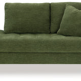 Ashley Furniture - Bixler Raf Chaise - Olive - Green Fabric - Chaises - Additional View 2