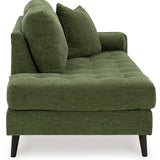 Ashley Furniture - Bixler Raf Chaise - Olive - Green Fabric - Chaises - Additional View 3