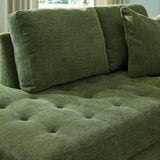 Ashley Furniture - Bixler Raf Chaise - Olive - Green Fabric - Chaises - Additional View 6