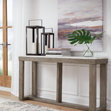 Ashley Furniture - LOYASKA SOFA TABLE - Dark Brown Marble/Stone - Tables - Additional View 1