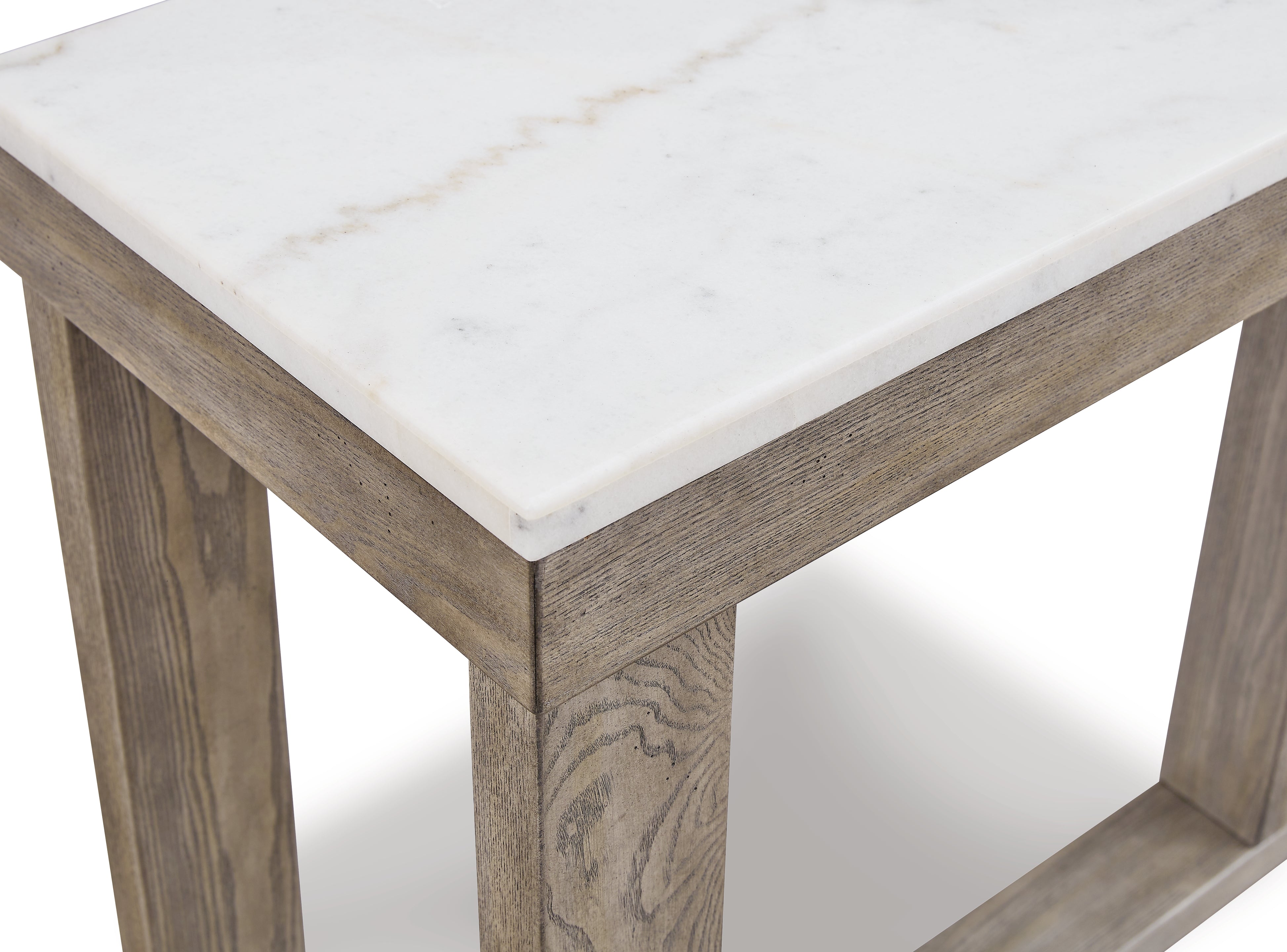 Ashley Furniture - LOYASKA SOFA TABLE - Dark Brown Marble/Stone - Tables - Additional View 5