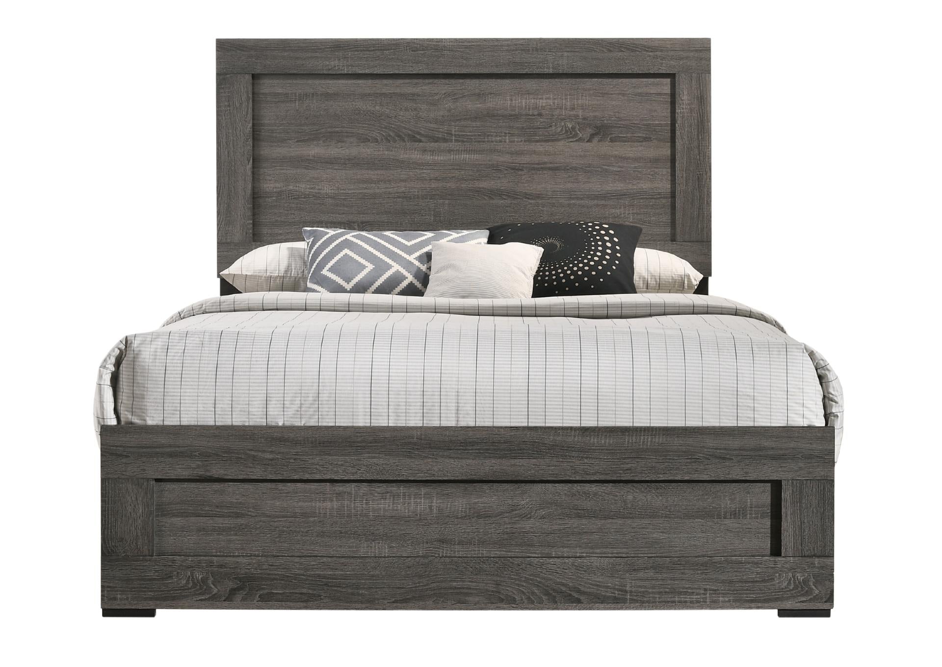Amelie Grey King Bed