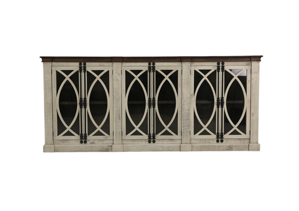 pp closet・ビンテージイタリアンジレ Pescara Console - Old White/Tobaco – Ivan Smith Furniture