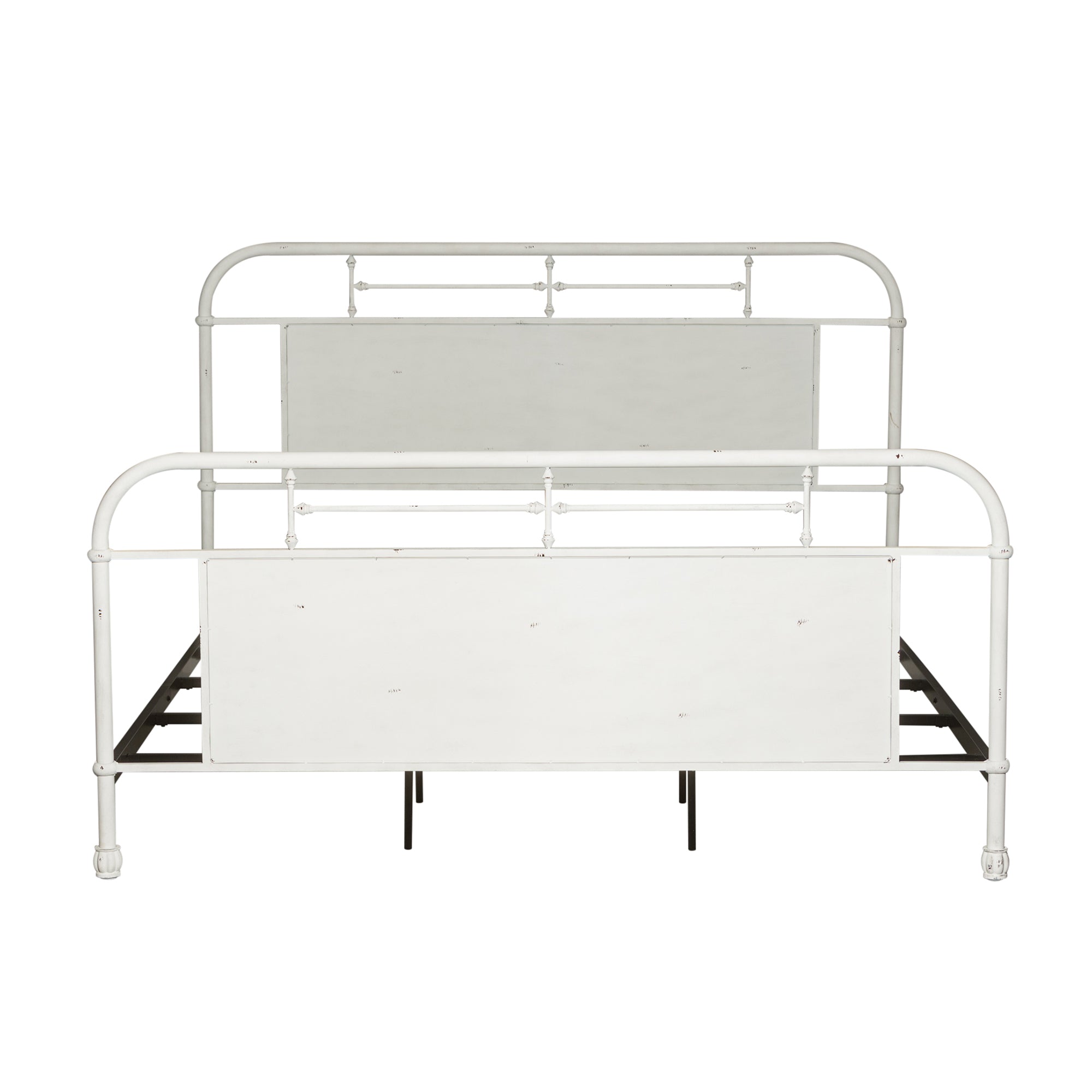 Liberty Furniture - Vintage Series King Metal Bed - Antique White - Beds - Additional View 1