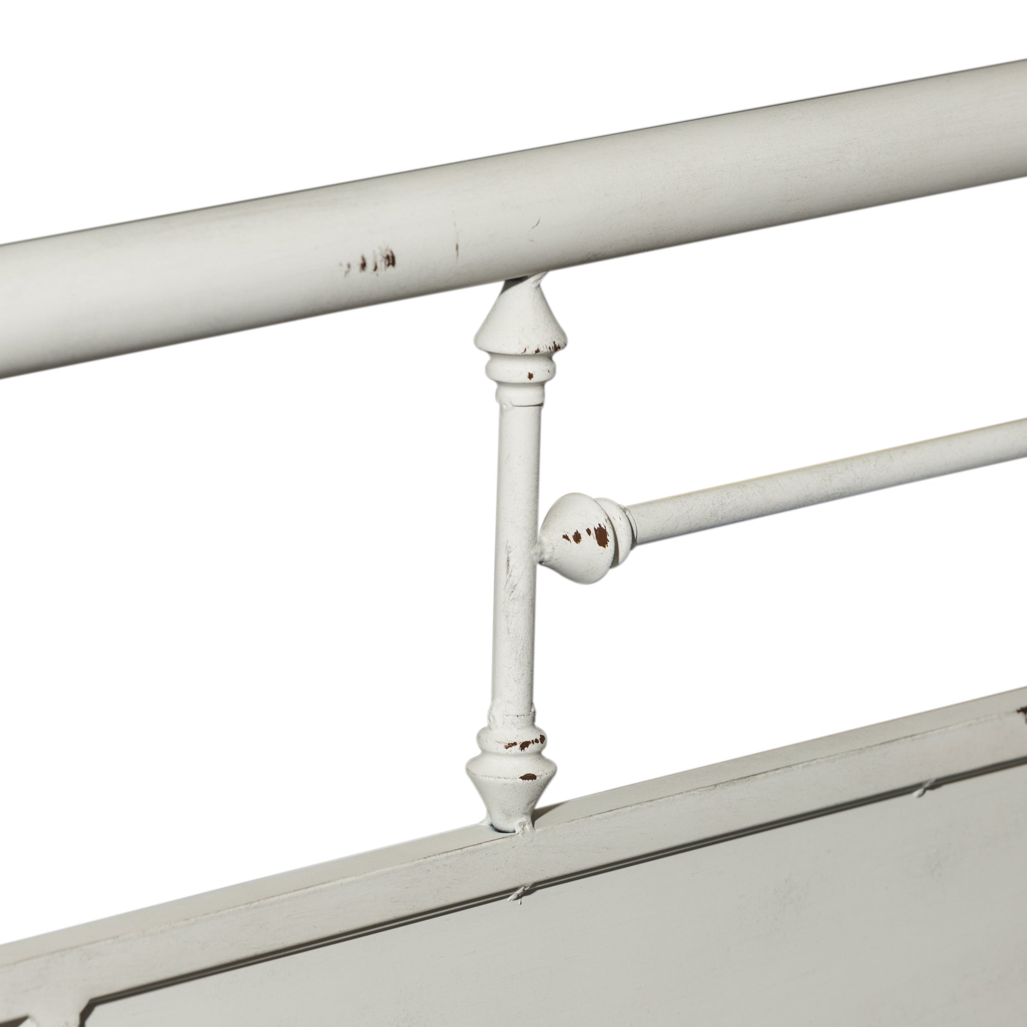 Liberty Furniture - Vintage Series King Metal Bed - Antique White - Beds - Additional View 5