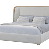 Pagosa Upholstered Bed - English Knotty Oak / Gray