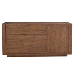 Steve Silver Furniture - GARLAND SERVER - Dark Brown Wood - Servers