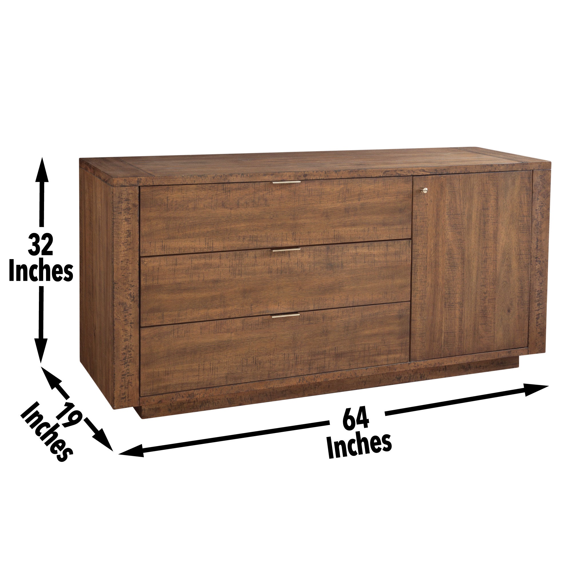 Steve Silver Furniture - GARLAND SERVER - Dark Brown Wood - Servers - Additional View 1