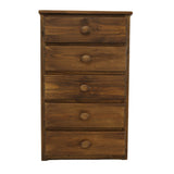 DIEGO CHESTNUT 5 DRAWER CHEST