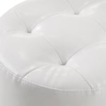 MORGAN WHITE VANITY STOOL - Additional View 1