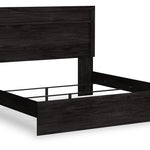 Ashley Furniture - Belachime King Panel Bed - Black - Wood - Beds - Additional View 2