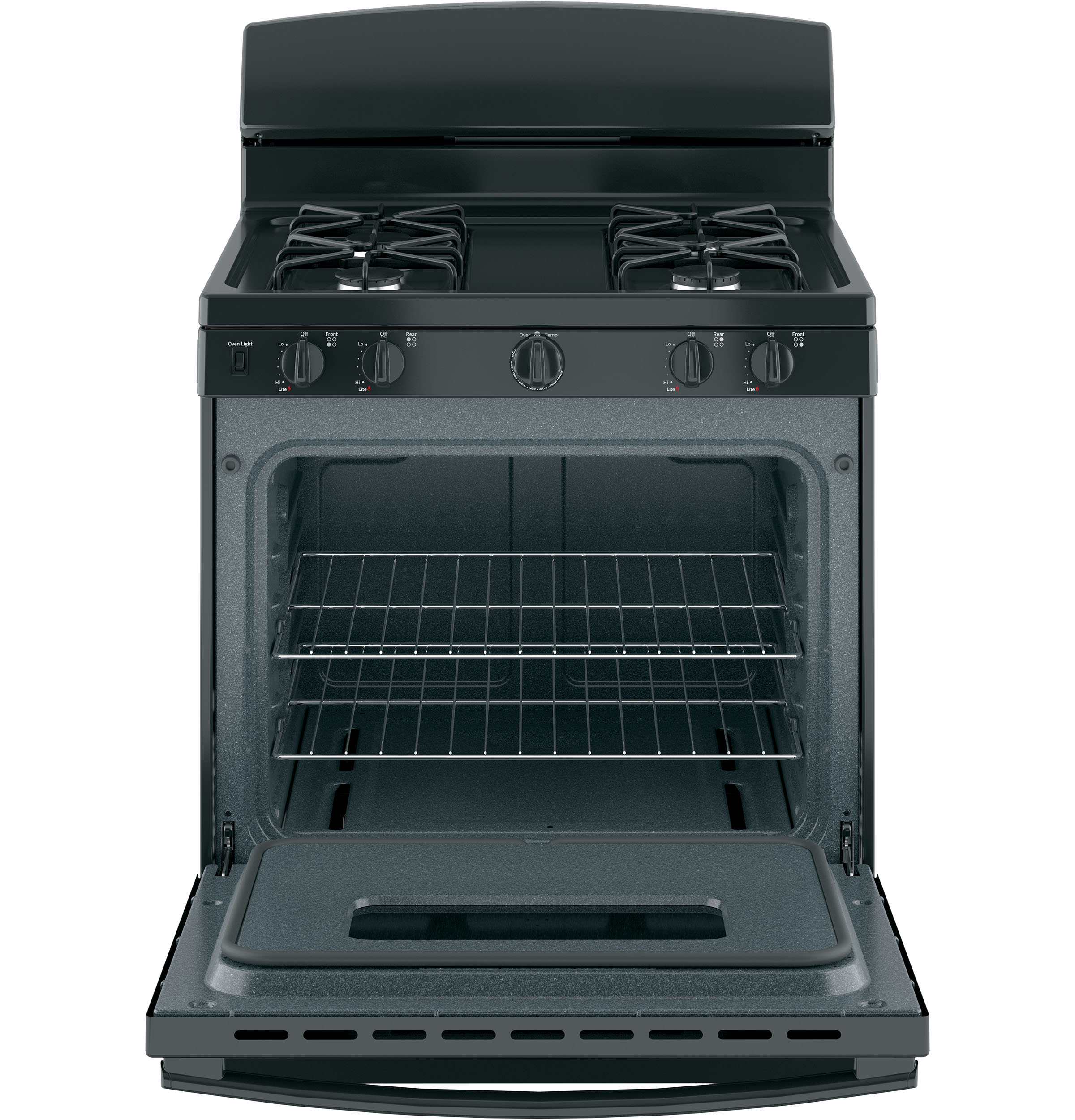 GE BLACK FREE-STANDING GAS RANGE - Ranges - Additional View 2
