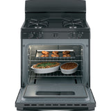 GE BLACK FREE-STANDING GAS RANGE - Ranges - Additional View 4