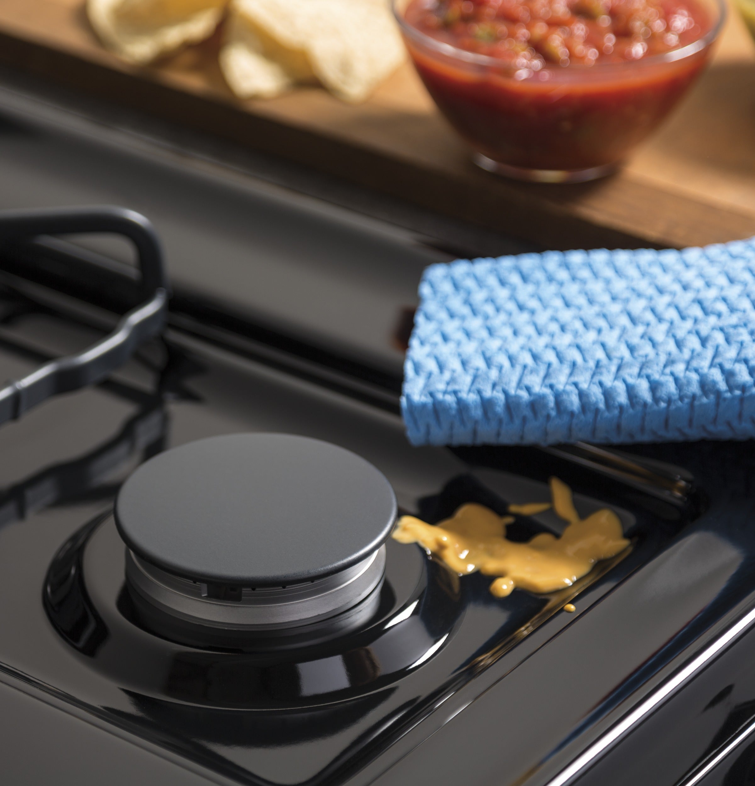 GE BLACK FREE-STANDING GAS RANGE - Ranges - Additional View 5