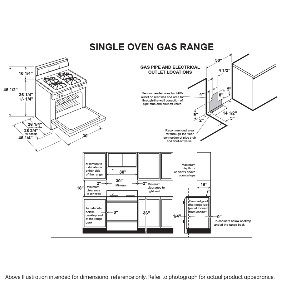 GE BLACK FREE-STANDING GAS RANGE - Ranges - Additional View 12