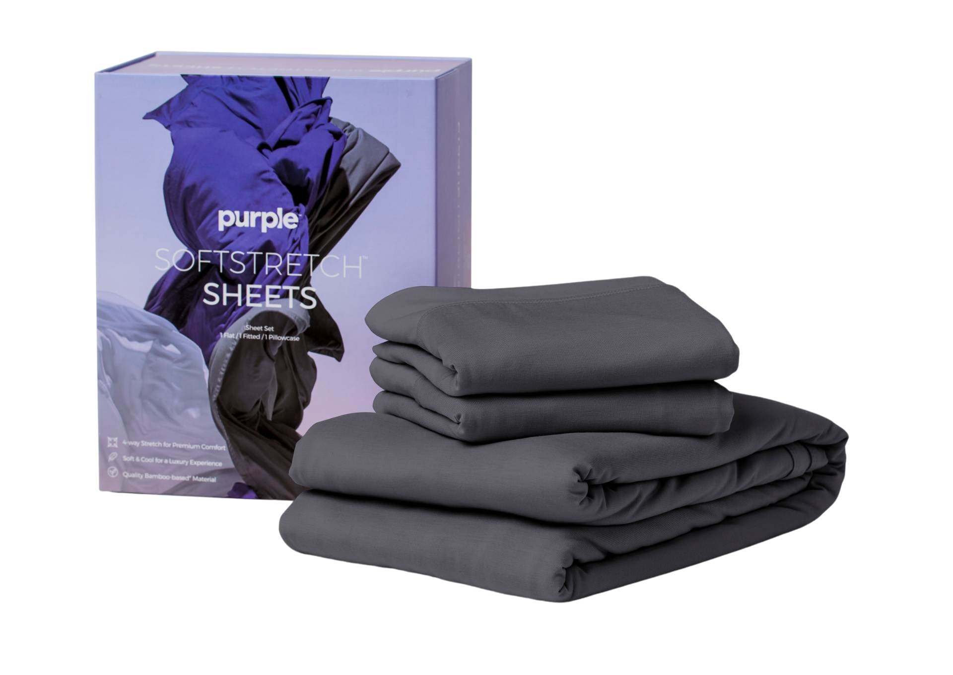 SOFTSTRETCH STORMY GREY KING SHEETS